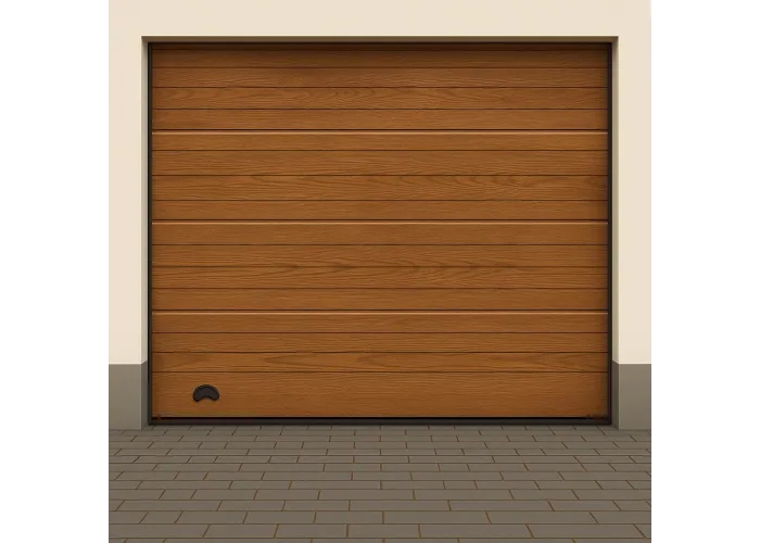Portão de Garagem seccionado com motor e dois comandos