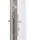 Porta Exterior PVC Meio Vidro Segurança 95x210 Veka 70mm