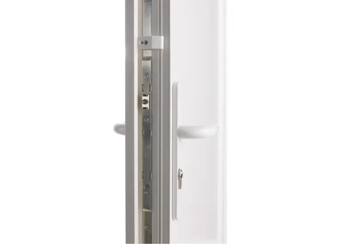 Porta Exterior PVC Meio Vidro Segurança 95x210 Veka 70mm