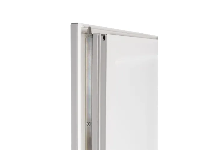 Porta Exterior PVC Meio Vidro Segurança 95x210 Veka 70mm