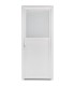Porta Exterior PVC Meio Vidro Segurança 95x210 Veka 70mm