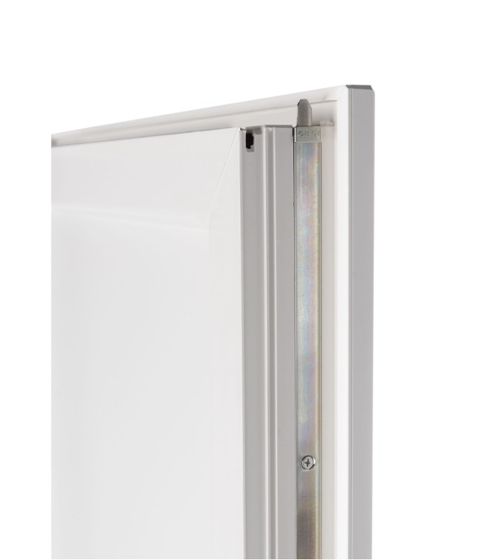 Porta Exterior PVC Meio Vidro Segurança 95x210 Veka 70mm