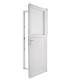 Porta Exterior PVC Meio Vidro Segurança 95x210 Veka 70mm