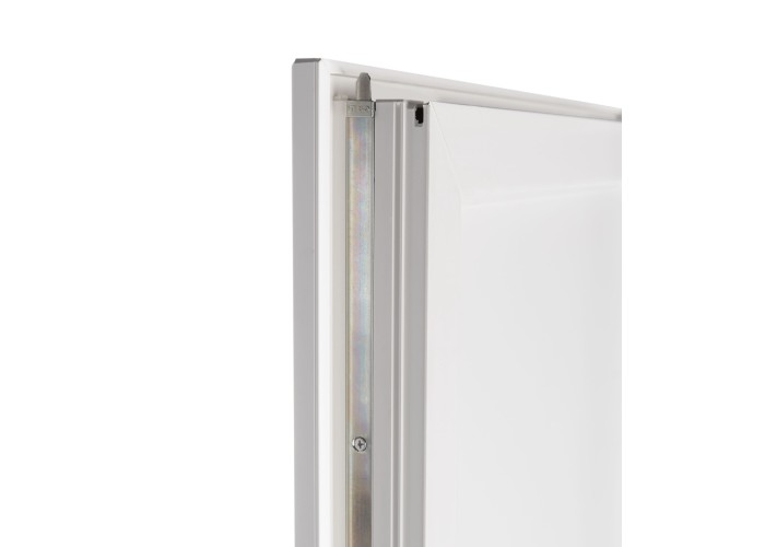 Porta Entrada PVC 4 Almofadas Meia-Lua Vidro Veka 70 mm
