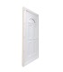 Porta Entrada PVC 4 Almofadas Meia-Lua Vidro Veka 70 mm