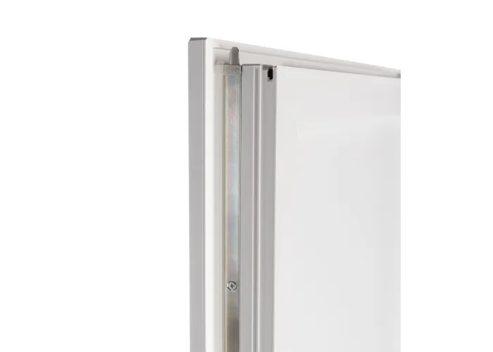 Porta Entrada PVC 4 Almofadas Meia-Lua Vidro Veka 70 mm