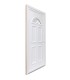Porta Entrada PVC 4 Almofadas Meia-Lua Vidro Veka 70 mm