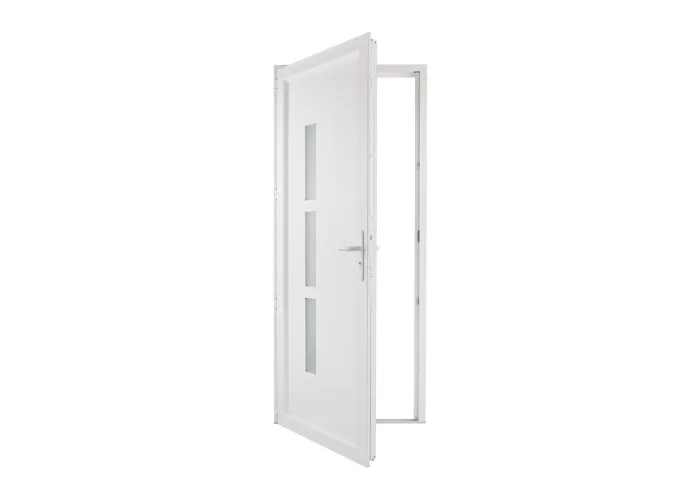 Porta Entrada PVC Manhattan 3 Vidros 80×205 | Veka 70 mm