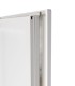 Porta exterior PVC Manhattan 3 vidros verticais Branco 80x205cm – Esquerda, Veka 70mm