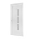 Porta exterior PVC Manhattan 3 vidros verticais Branco 80x205cm – Esquerda, Veka 70mm