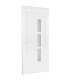 Porta exterior PVC Manhattan 3 vidros verticais Branco 80x205cm – Esquerda, Veka 70mm