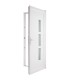Porta exterior PVC Manhattan 3 vidros verticais Branco 80x205cm – Esquerda, Veka 70mm