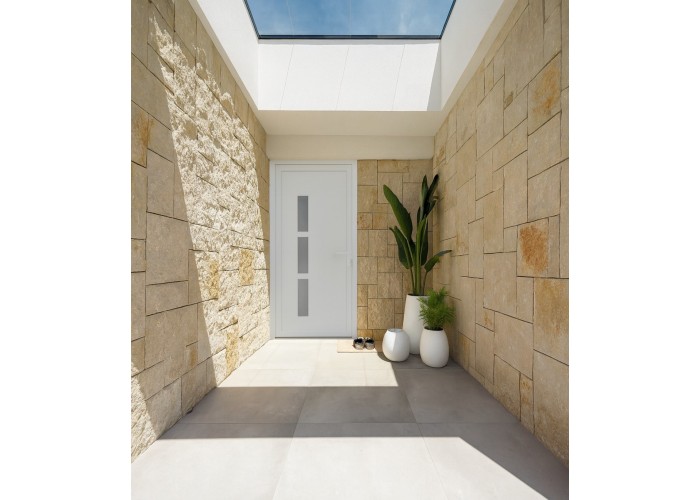 Porta Entrada PVC Manhattan 3 Vidros 90×205 | Veka 70 mm