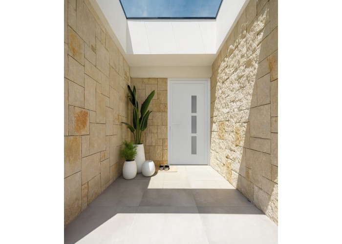 Porta Entrada PVC Manhattan 3 Vidros 90×205 | Veka 70 mm