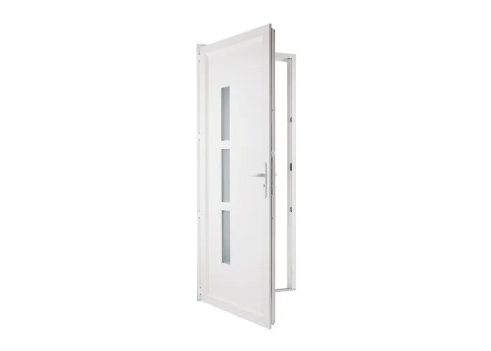 Porta Entrada PVC Manhattan 3 Vidros 90×205 | Veka 70 mm