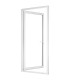 Porta-Janela PVC Vidro Transparente 80×205 | Veka 70 mm