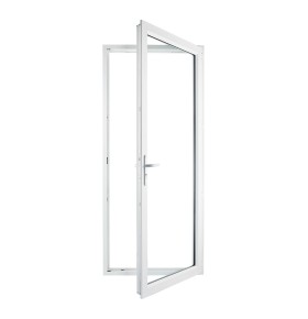 Porta-Janela PVC Vidro Transparente 80×205 | Veka 70 mm