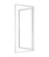 Porta-Janela PVC Vidro Transparente 90×205 | Veka 70 mm