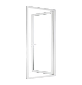Porta-Janela PVC Vidro Transparente 90×205 | Veka 70 mm