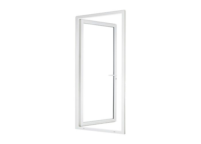 Porta-Janela PVC Vidro Transparente 90×205 | Veka 70 mm