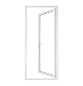 Porta-Janela PVC Vidro Fosco 90×205 | Veka 70 mm