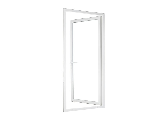 Porta-Janela PVC Vidro Fosco 90×205 | Veka 70 mm