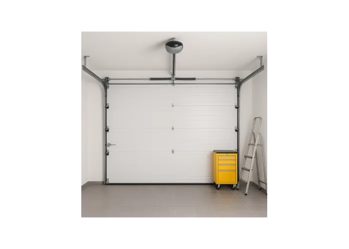 Portão de Garagem seccionado Cinzento com motor | Fabricado por Medida