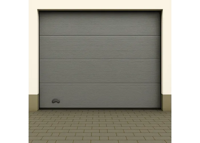 Portão de Garagem seccionado Cinzento com motor | Fabricado por Medida