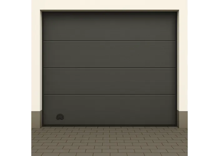 Portão de Garagem seccionado Antracite com motor | Fabricado por Medida