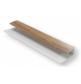 Perfil Remate PVC para Lambri Carvalho Natural 290x2x1cm - Pack de 2