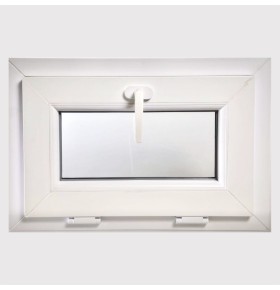 Janela PVC 60x40cm Basculante Vidro Duplo CANDO