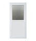 Porta Exterior PVC Meio Vidro Fosco Esquerda - Por Medida