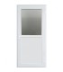 Porta Exterior PVC Meio Vidro Fosco 90x200cm Direita