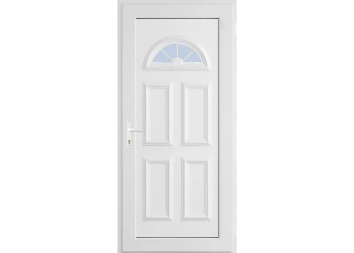 Porta Exterior PVC Ibiza Branca Direita - Por Medida