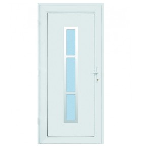 Porta Exterior PVC ALABAMA Por Medida Branca ESQUERDA