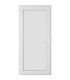Porta Exterior PVC Painel Liso Branco 90x200cm Esquerda