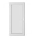 Porta Exterior PVC Painel Liso Branco Esquerda - Por Medida
