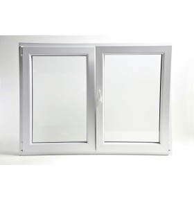 Janela PVC Oscilobatente 140x100 cm com Vidro Duplo | Cando