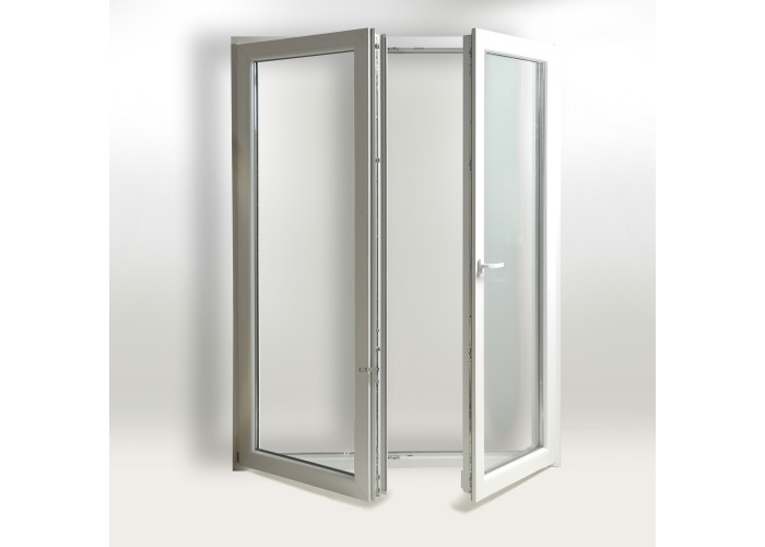 Porta Janela PVC Oscilobatente 130x200 cm com Vidro Duplo | Cando