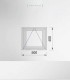 Janela PVC 50x40cm Basculante Vidro Duplo Fosco | Entrega rápida