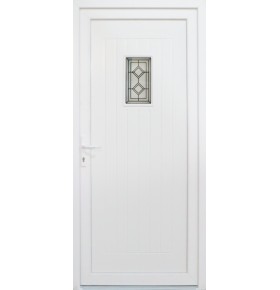 Porta Exterior PVC Burgos com postigo 98x208cm Direita