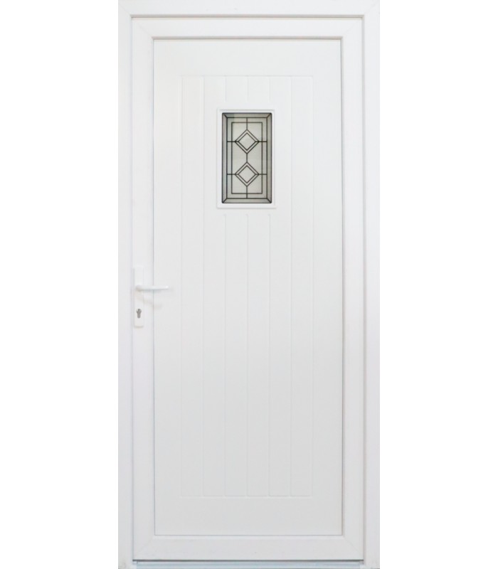 Porta Exterior PVC Burgos com postigo 98x208cm Direita
