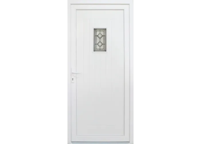 Porta Exterior PVC Burgos com postigo 98x208cm Direita