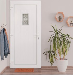 Porta Exterior PVC Burgos com postigo 98x208cm Direita