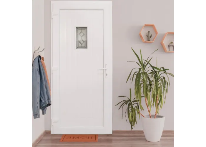 Porta Exterior PVC Burgos com postigo 98x208cm Direita