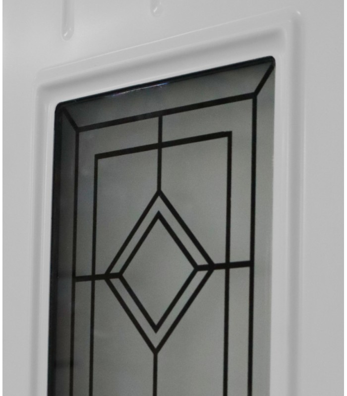 Porta Exterior PVC Burgos com postigo 98x208cm Esquerda