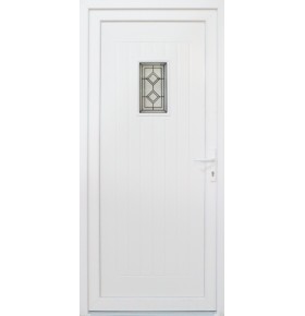 Porta Exterior PVC Burgos com postigo 98x208cm Esquerda