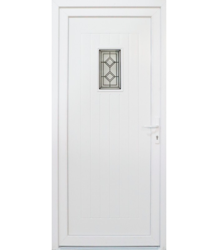 Porta Exterior PVC Burgos com postigo 98x208cm Esquerda