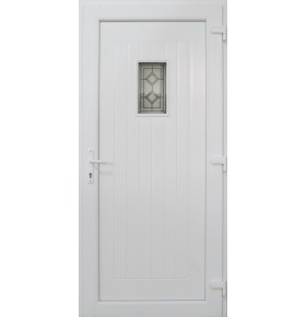 Porta Exterior PVC Burgos com postigo 98x208cm Esquerda
