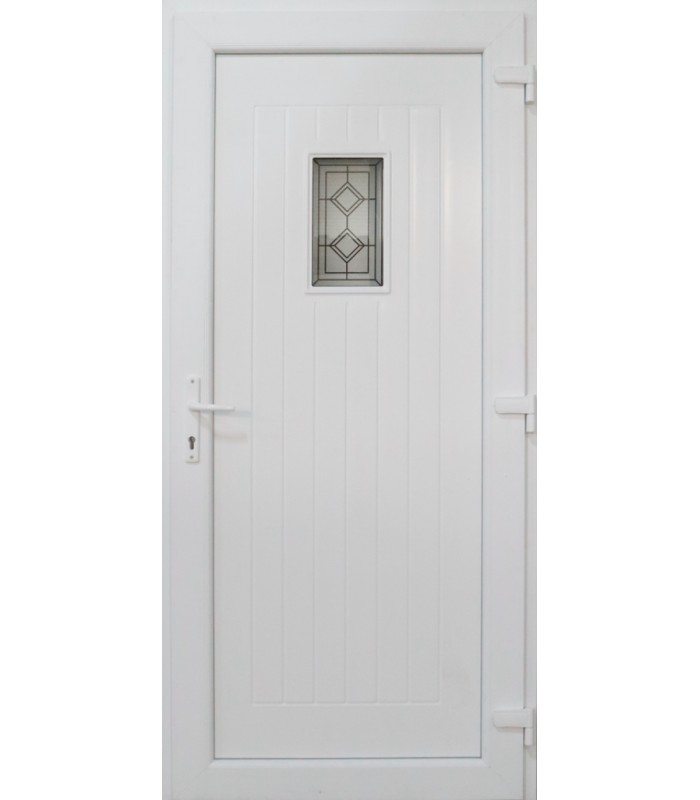 Porta Exterior PVC Burgos com postigo 98x208cm Esquerda
